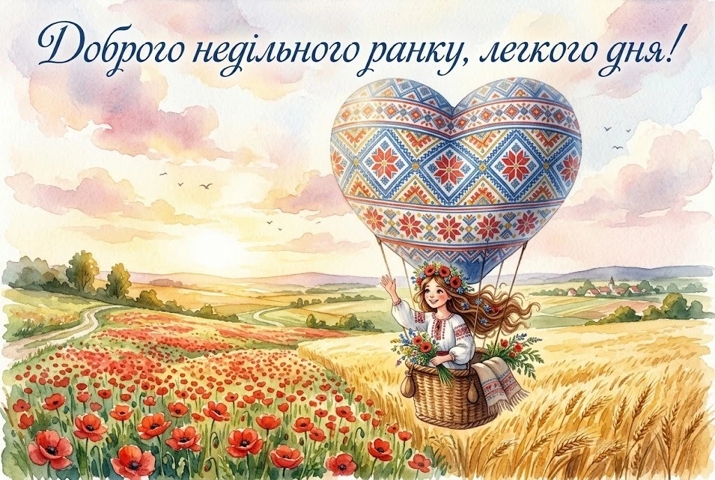 Доброго недільного ранку, Україно: душевна добірка листівок та найтепліші побажання