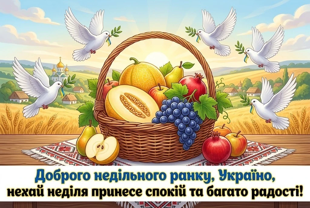 Доброго недільного ранку, Україно: душевна добірка листівок та найтепліші побажання