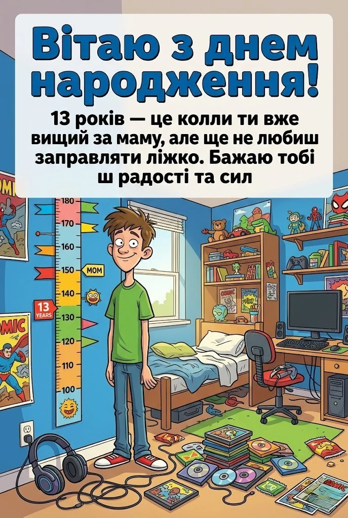 Як привітати хлопця з 13-річчям: вірші, проза та круті ідеї