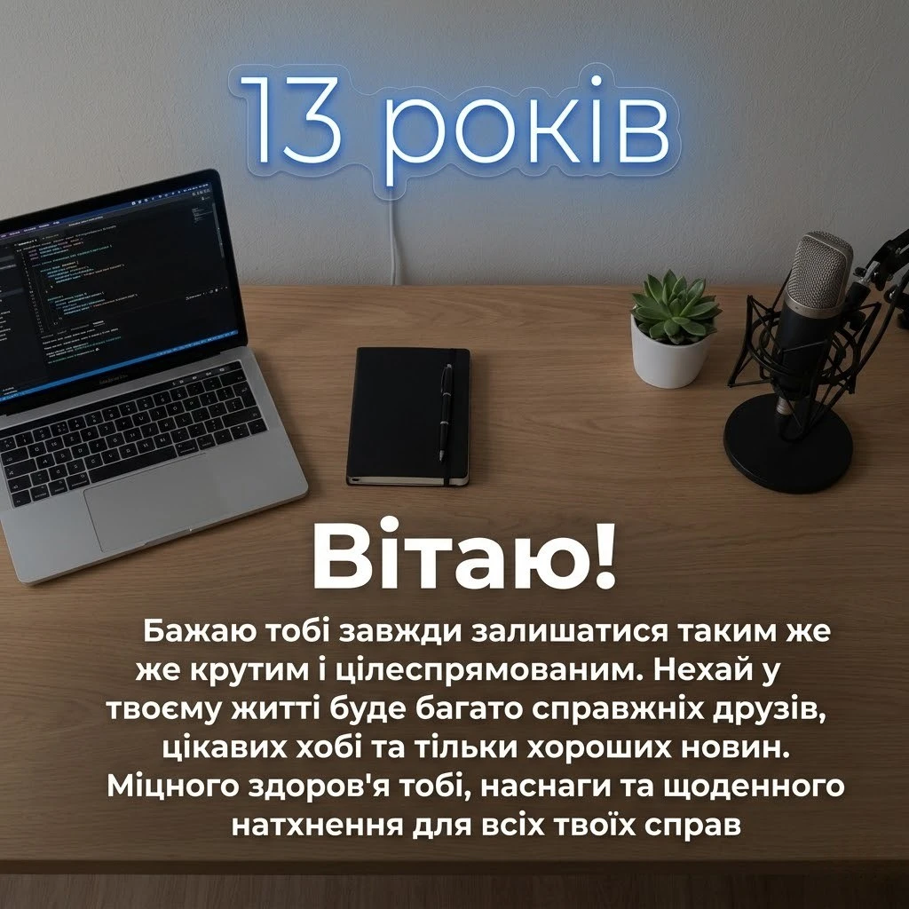 Як привітати хлопця з 13-річчям: вірші, проза та круті ідеї