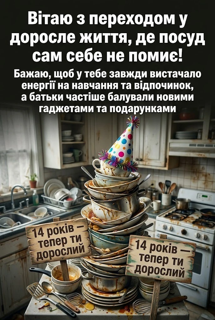 Привітання з 14-річчям: яскраві картинки та зворушливі слова для підлітків