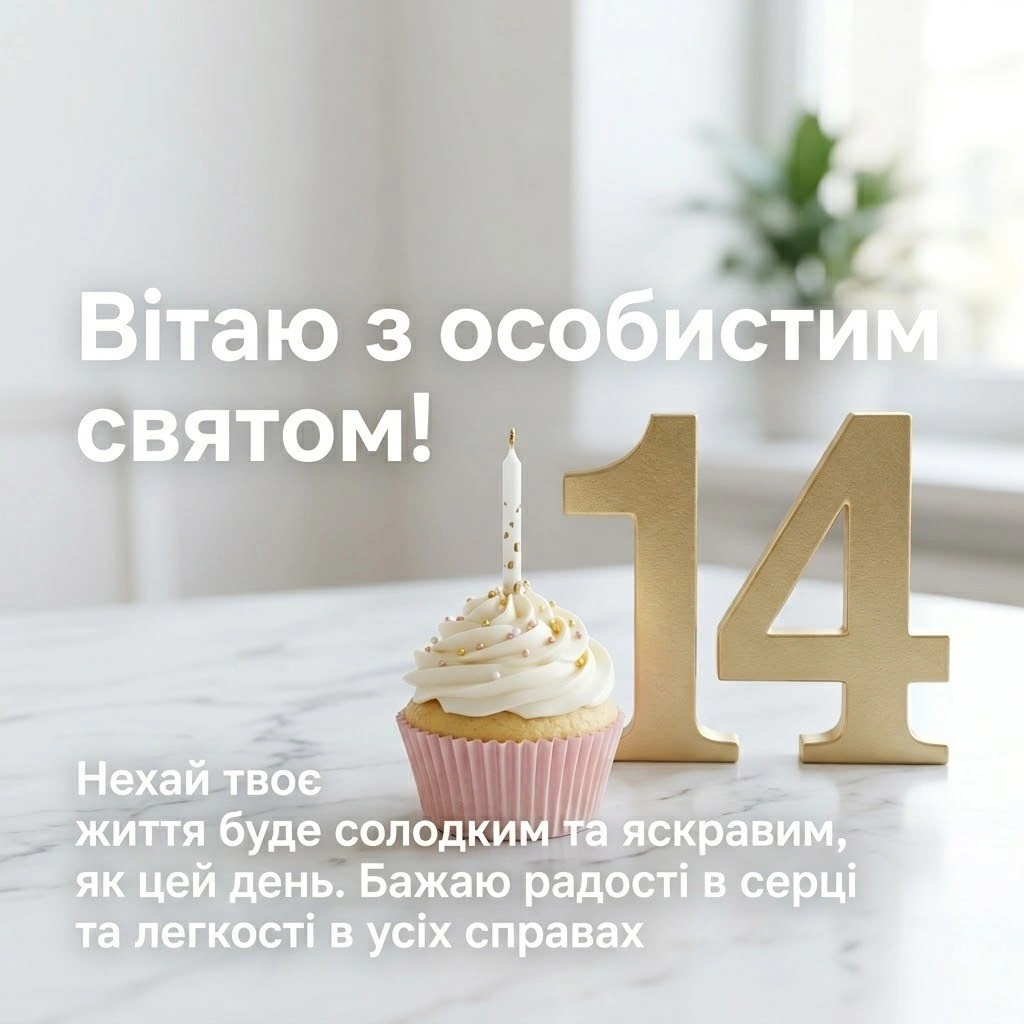 Привітання з 14-річчям: яскраві картинки та зворушливі слова для підлітків
