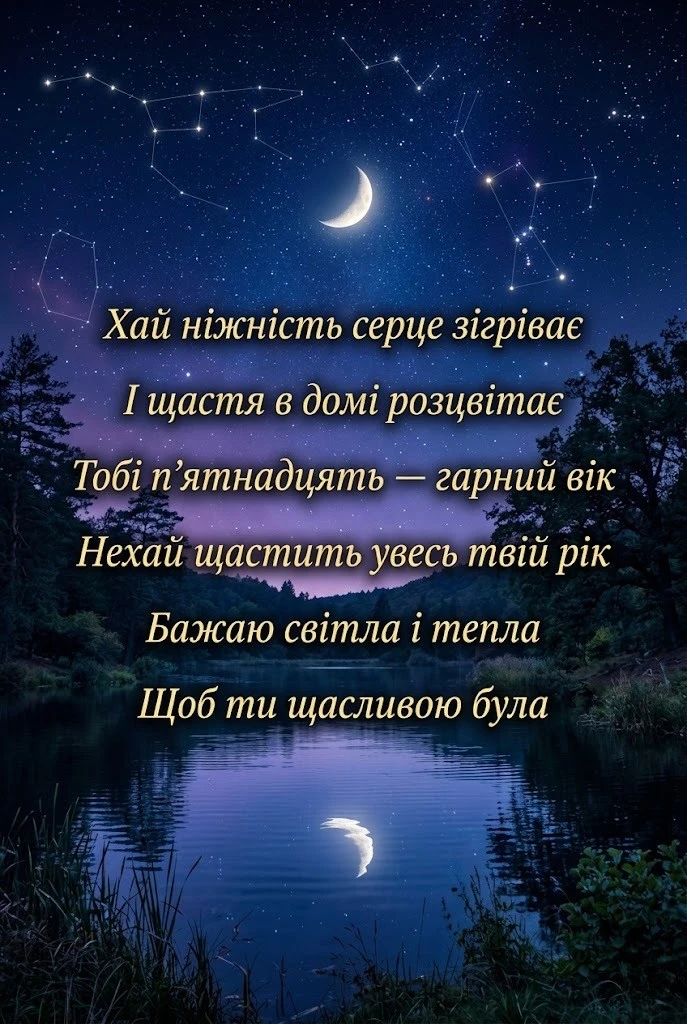 15 років — чарівний вік: ідеї привітань для дівчини на будь-який смак