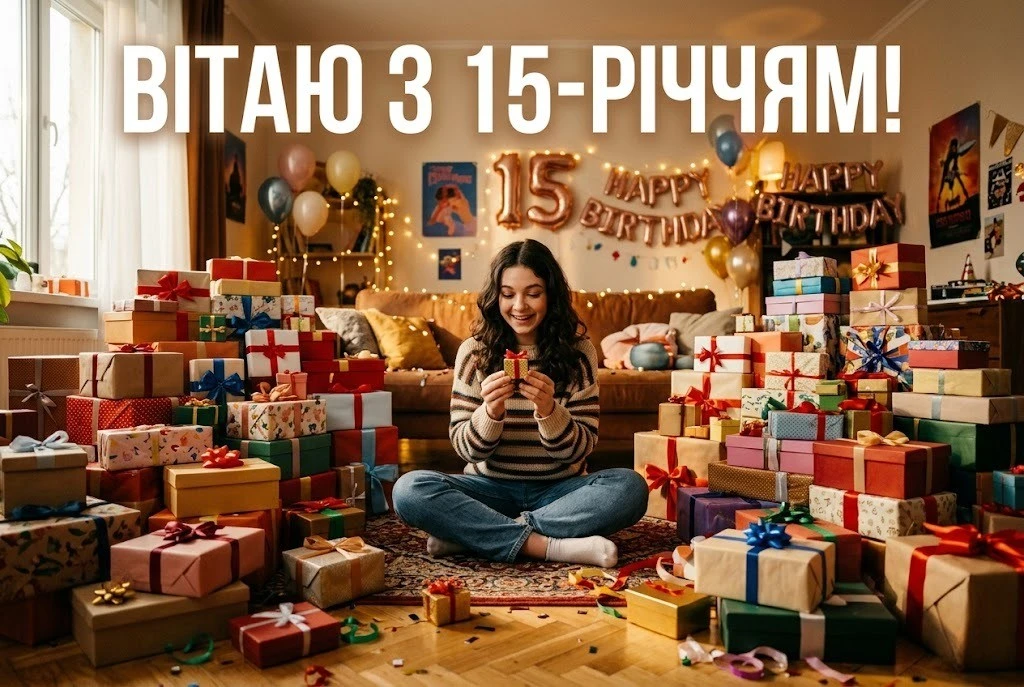 15 років — чарівний вік: ідеї привітань для дівчини на будь-який смак