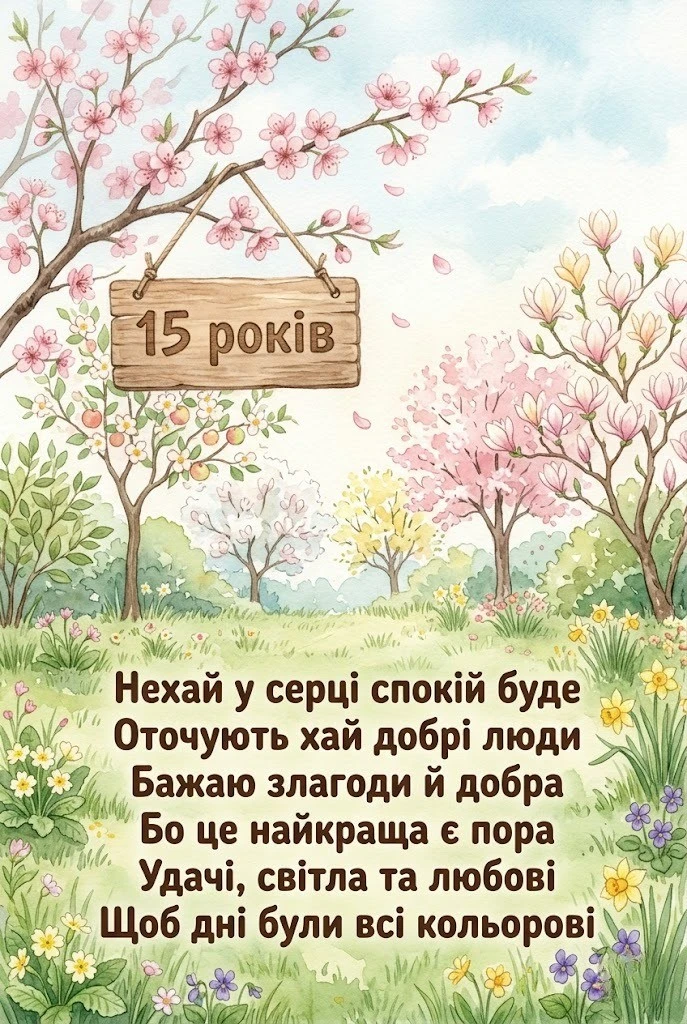 Що побажати на 15 років: Ідеї привітань для сина, доньки та друзів