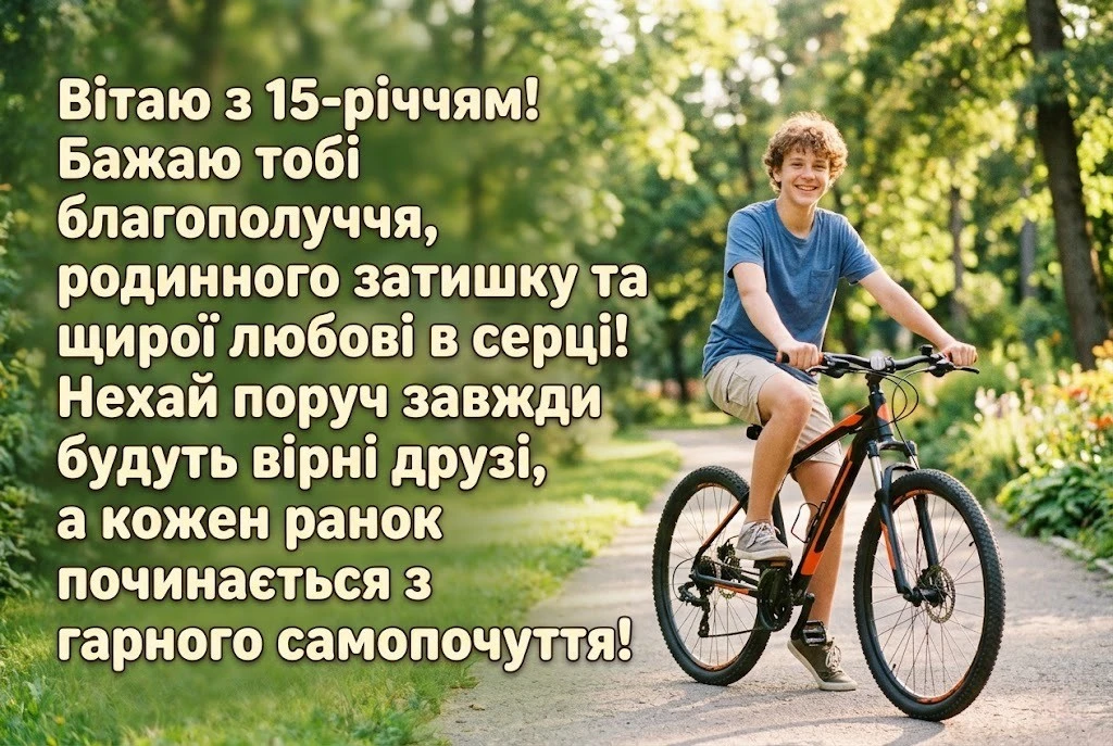 Що побажати на 15 років: Ідеї привітань для сина, доньки та друзів