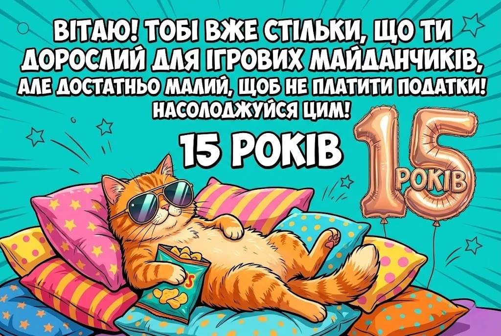 Що побажати на 15 років: Ідеї привітань для сина, доньки та друзів