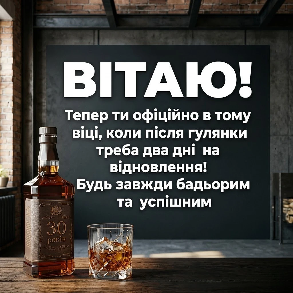 30 років — вік розквіту: гарні поздоровлення для сина, брата, друга та коханого