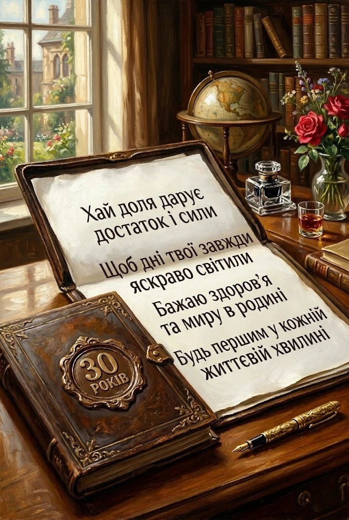 30 років — вік розквіту: гарні поздоровлення для сина, брата, друга та коханого