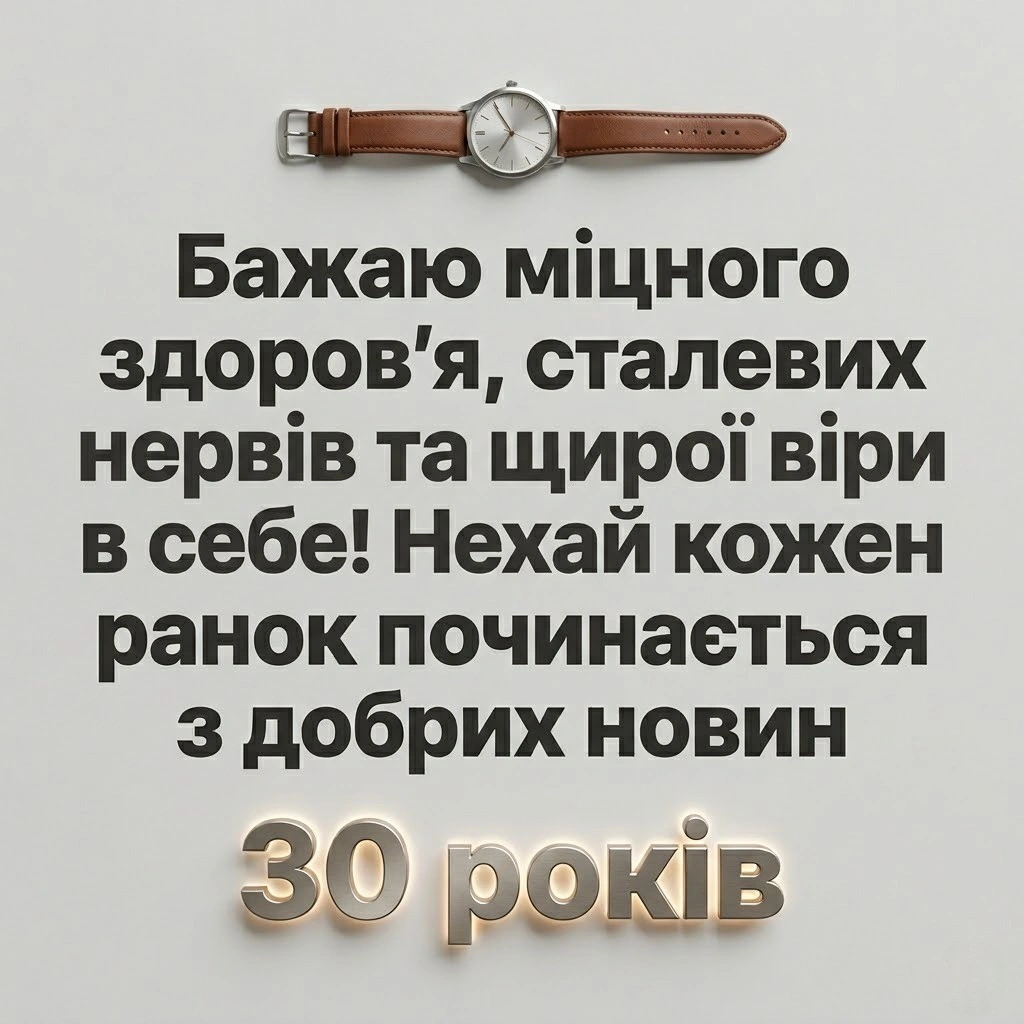 30 років — вік розквіту: гарні поздоровлення для сина, брата, друга та коханого