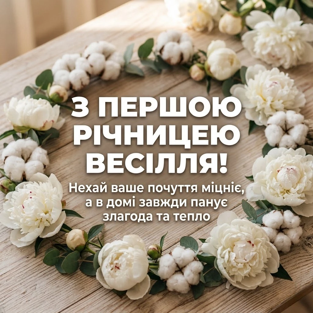 Перший рік разом: красиві привітання з днем весілля у віршах