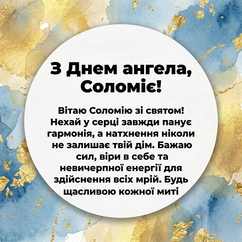 Соломія святкує день ангела: підбірка вітань для колег, друзів та рідних