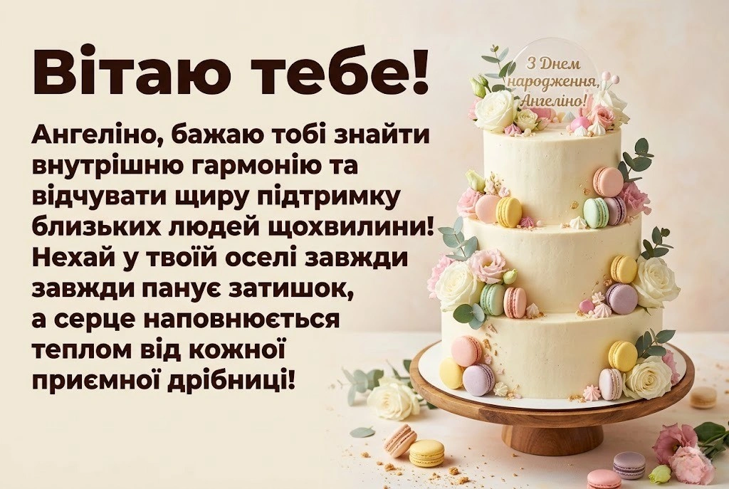 Оригінальні привітання для Ангеліни: картинки, вірші та проза