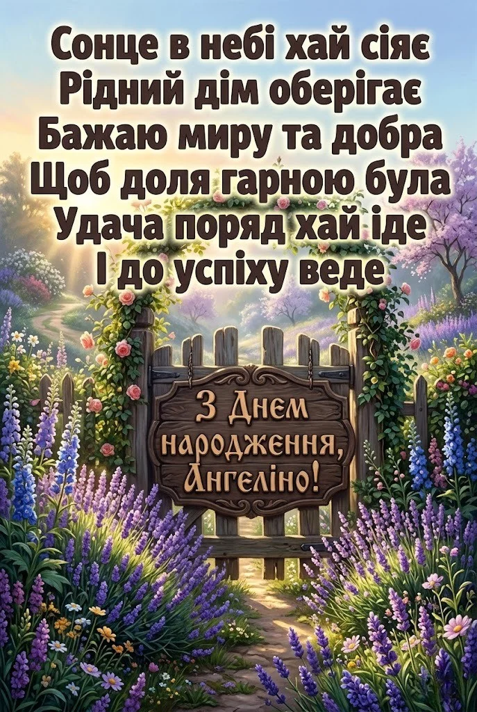 Оригінальні привітання для Ангеліни: картинки, вірші та проза