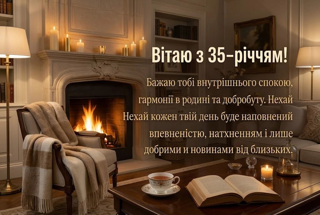 З ювілеєм жінці 35 років — зворушливі та красиві побажання