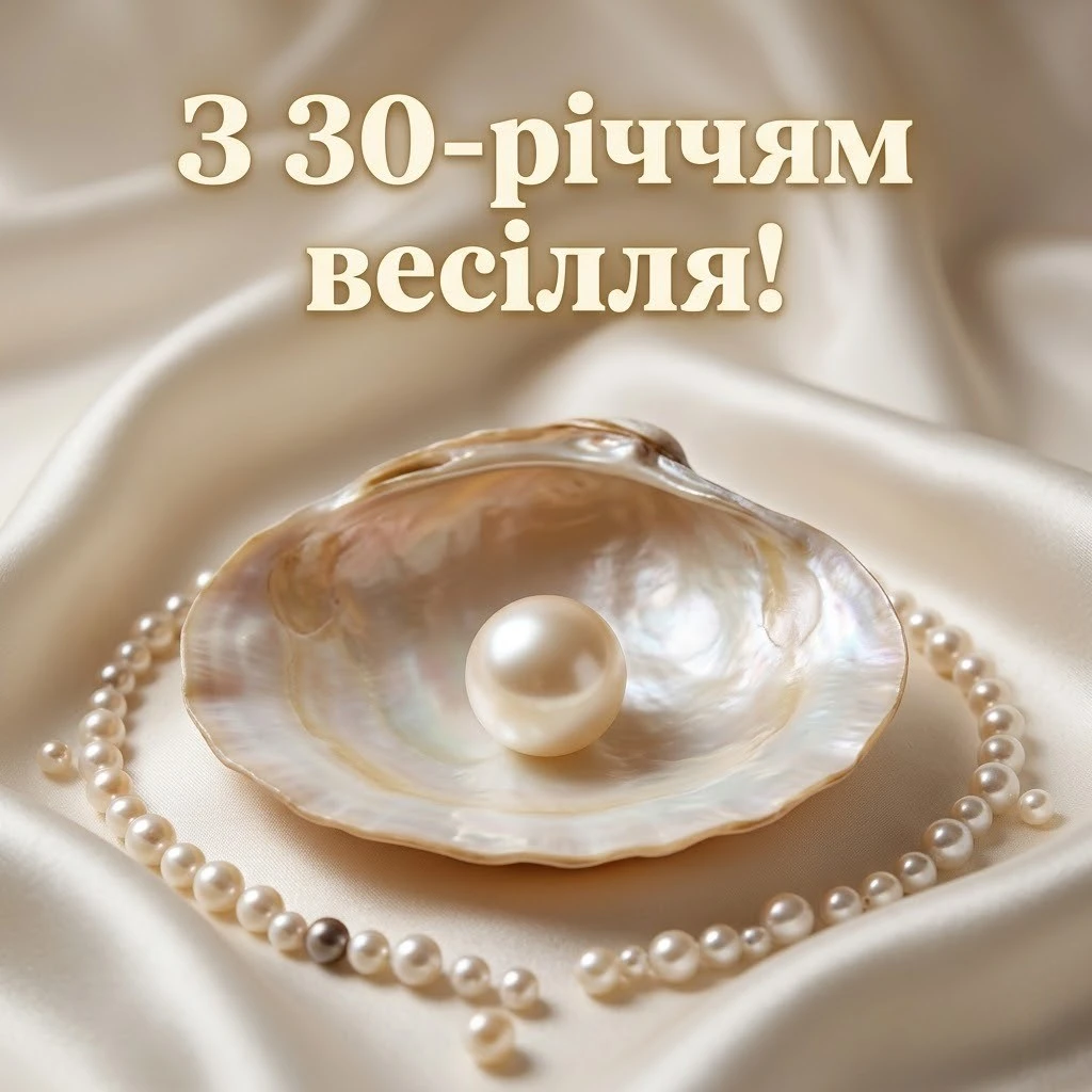 Привітання з перловою річницею весілля: 30 років кохання та злагоди