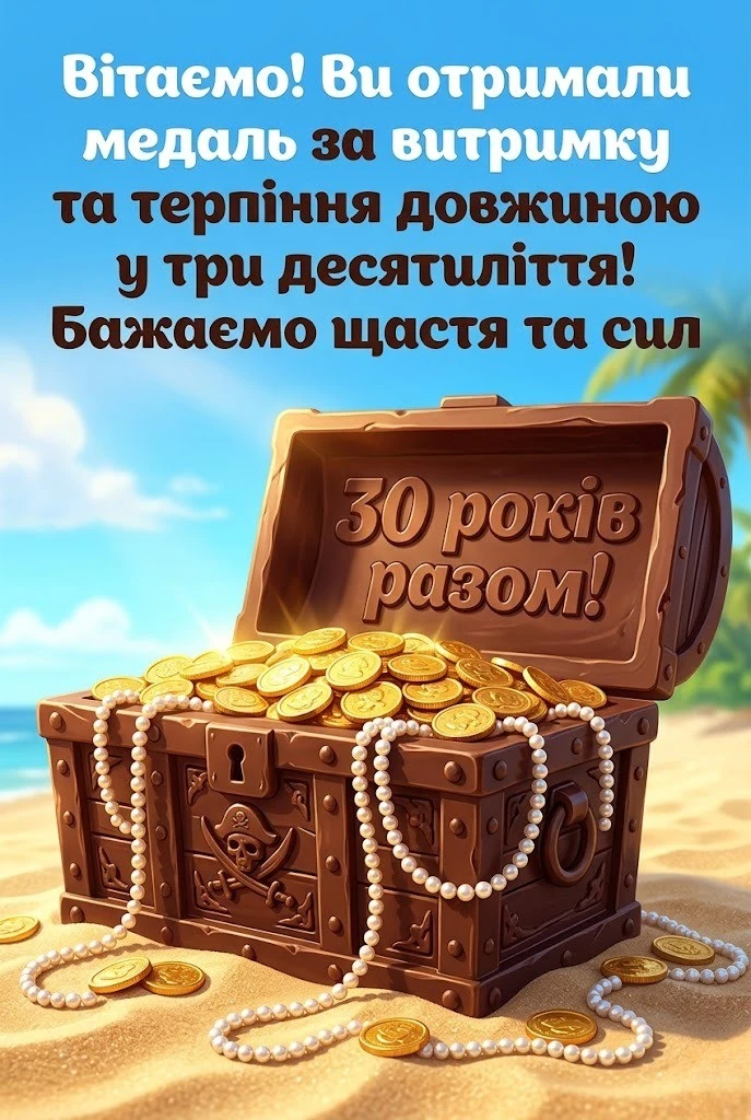 Привітання з перловою річницею весілля: 30 років кохання та злагоди