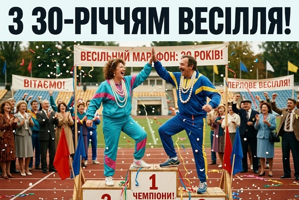 Привітання з перловою річницею весілля: 30 років кохання та злагоди