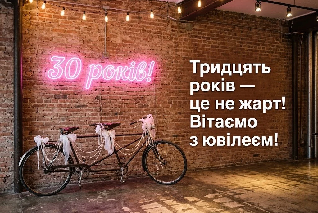 Привітання з перловою річницею весілля: 30 років кохання та злагоди