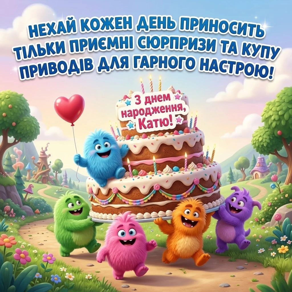 Оригінальні привітання з днем народження для Каті на будь-який смак
