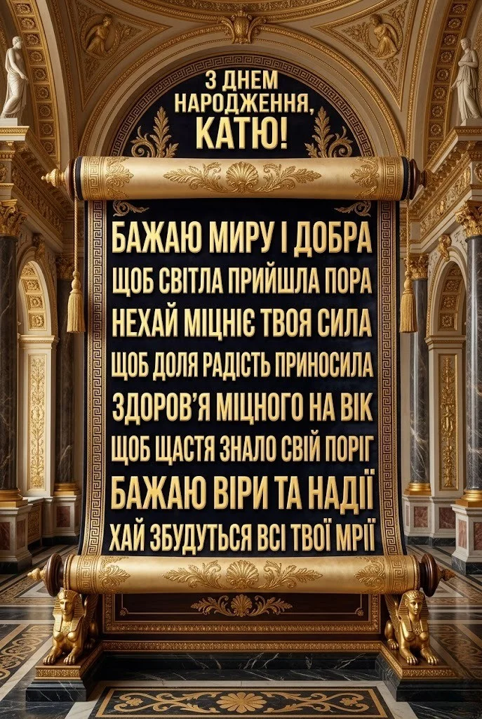 Оригінальні привітання з днем народження для Каті на будь-який смак