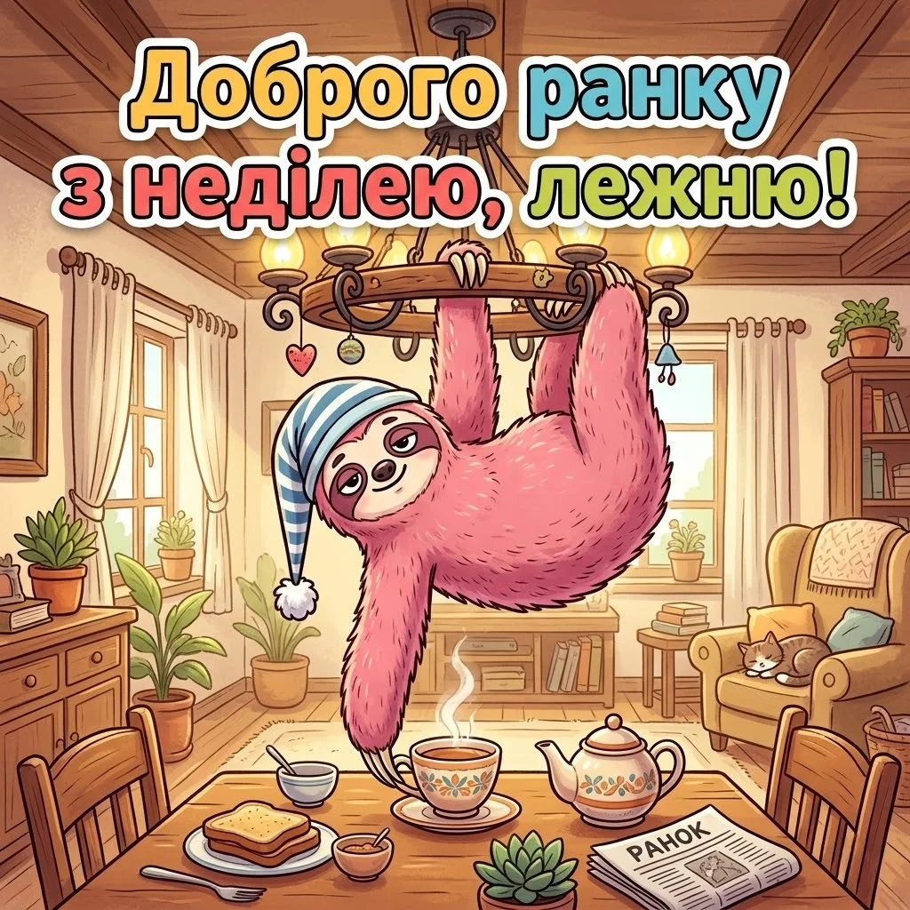 Доброго ранку з неділею: найкращі картинки та душевні вітання для гарного відпочинку