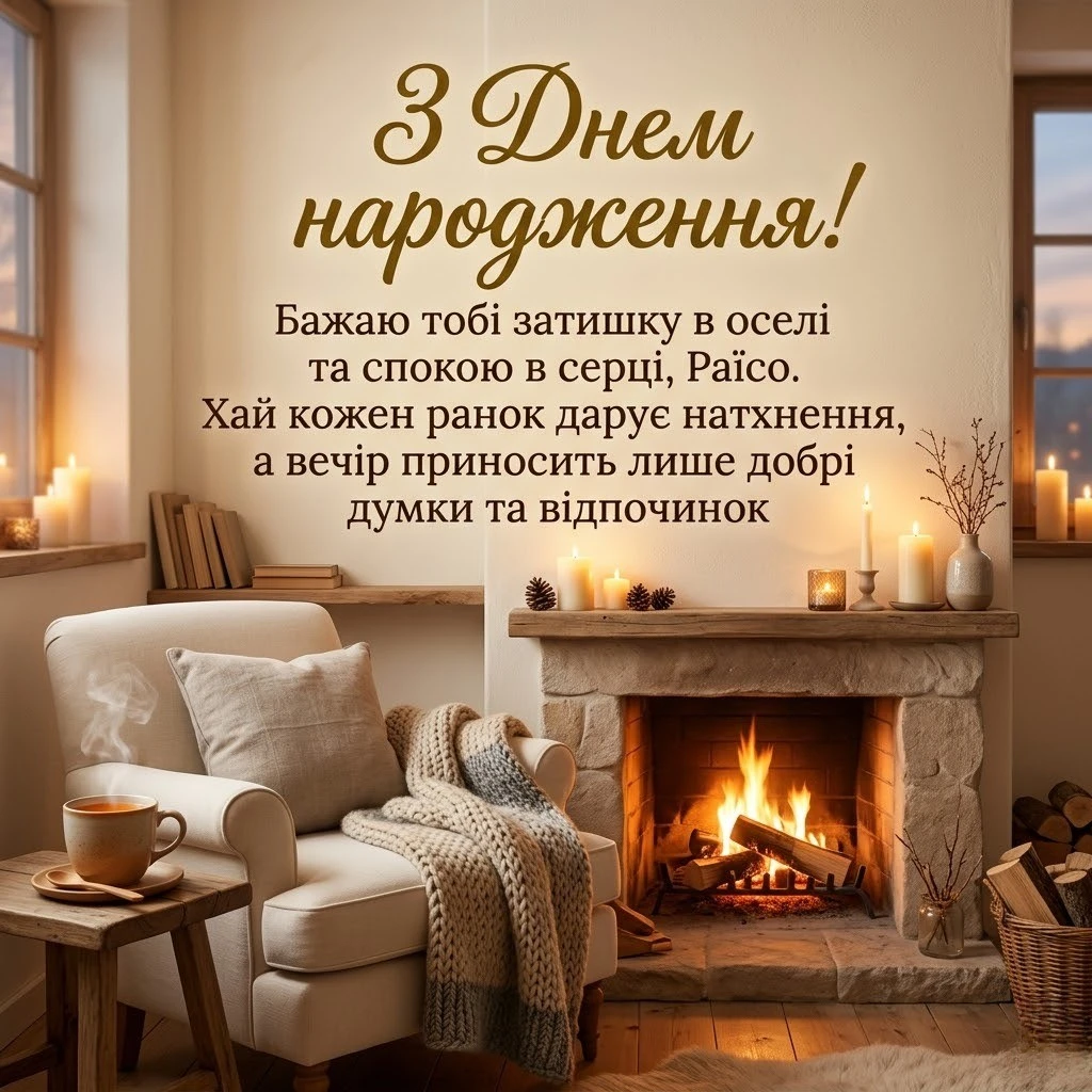 Дорога Раїсо, з днем народження! Колекція натхненних вітань