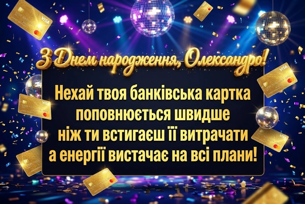 З днем народження, Олександро! Красиві листівки та душевні побажання для Саші