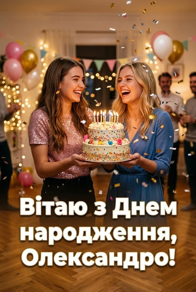 З днем народження, Олександро! Красиві листівки та душевні побажання для Саші