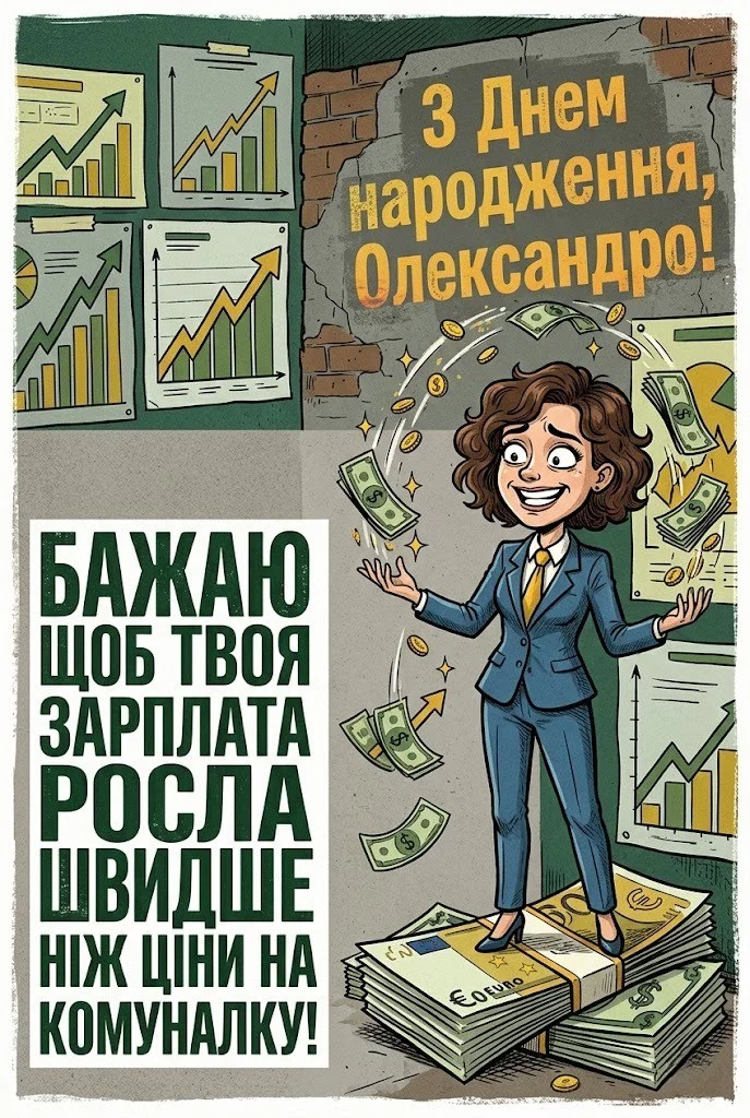З днем народження, Олександро! Красиві листівки та душевні побажання для Саші