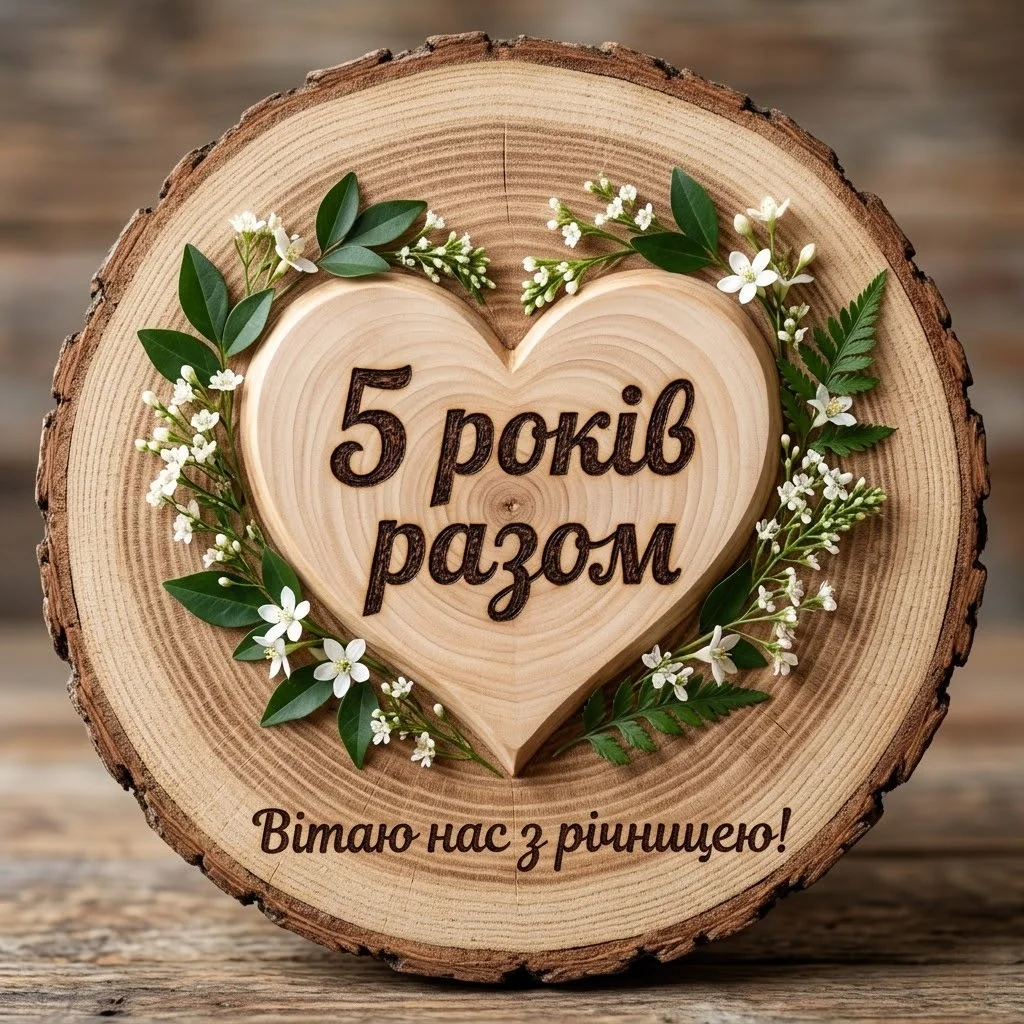 Вітання чоловікові на 5 років шлюбу: Вірші, проза та слова вдячності