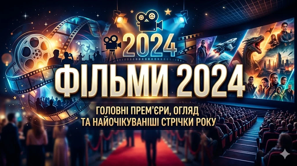 Фільми 2024: від анімації до трилерів — 20 новинок для перегляду