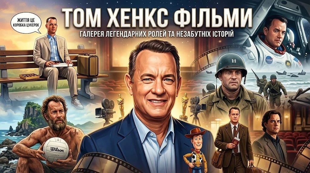 Що подивитись з Томом Генксом цього вечора: від комедій до драм