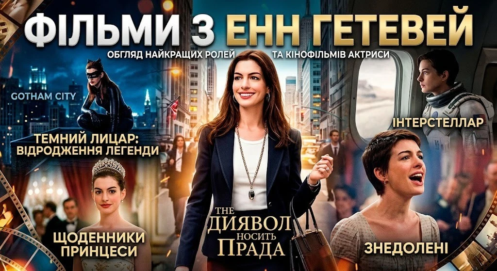 Найкращі фільми Енн Гетевей усіх жанрів і десятиліть