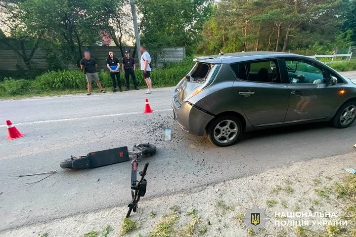 Підліток потрапив до лікарні через аварію на електросамокаті у Здолбунові