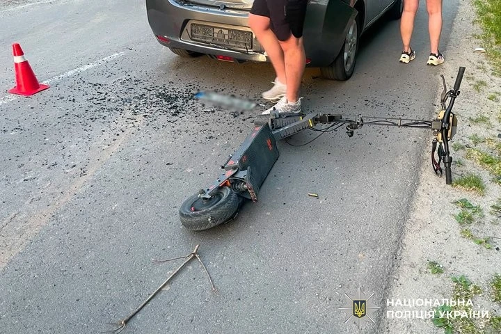 Підліток потрапив до лікарні через аварію на електросамокаті у Здолбунові