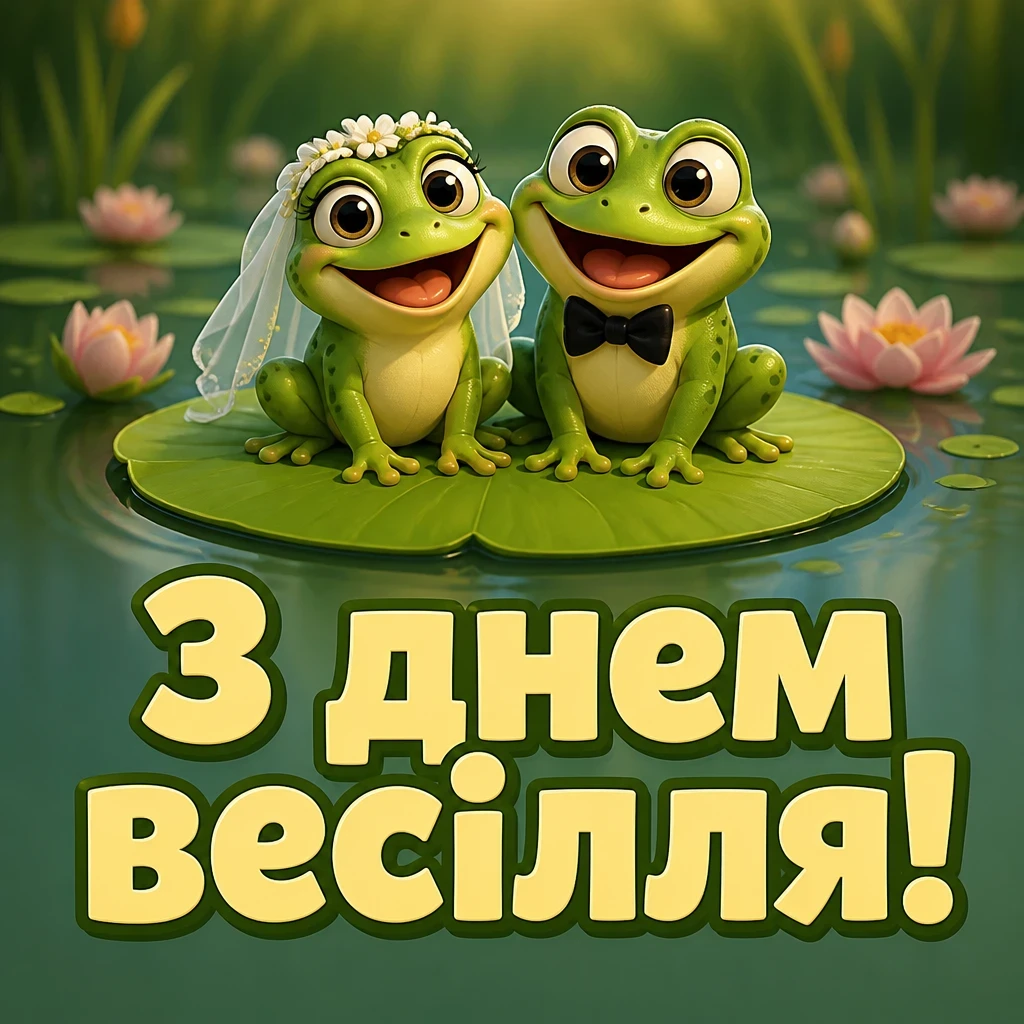 привітання з одруженням