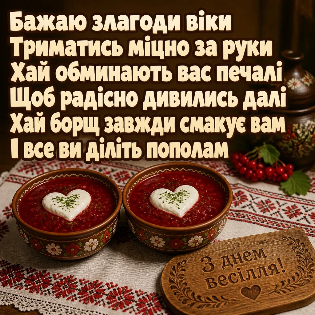 привітання з одруженням