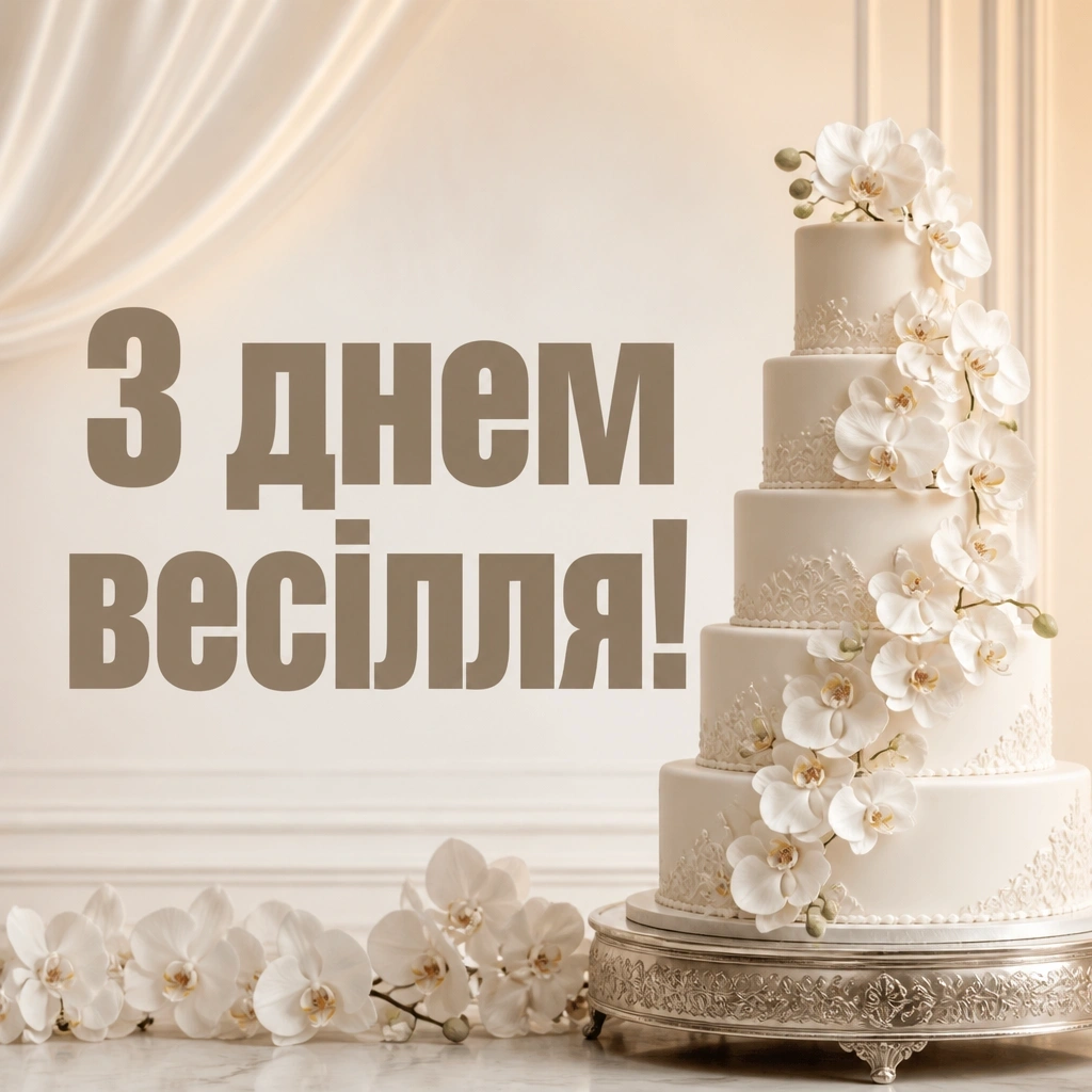 привітання з одруженням