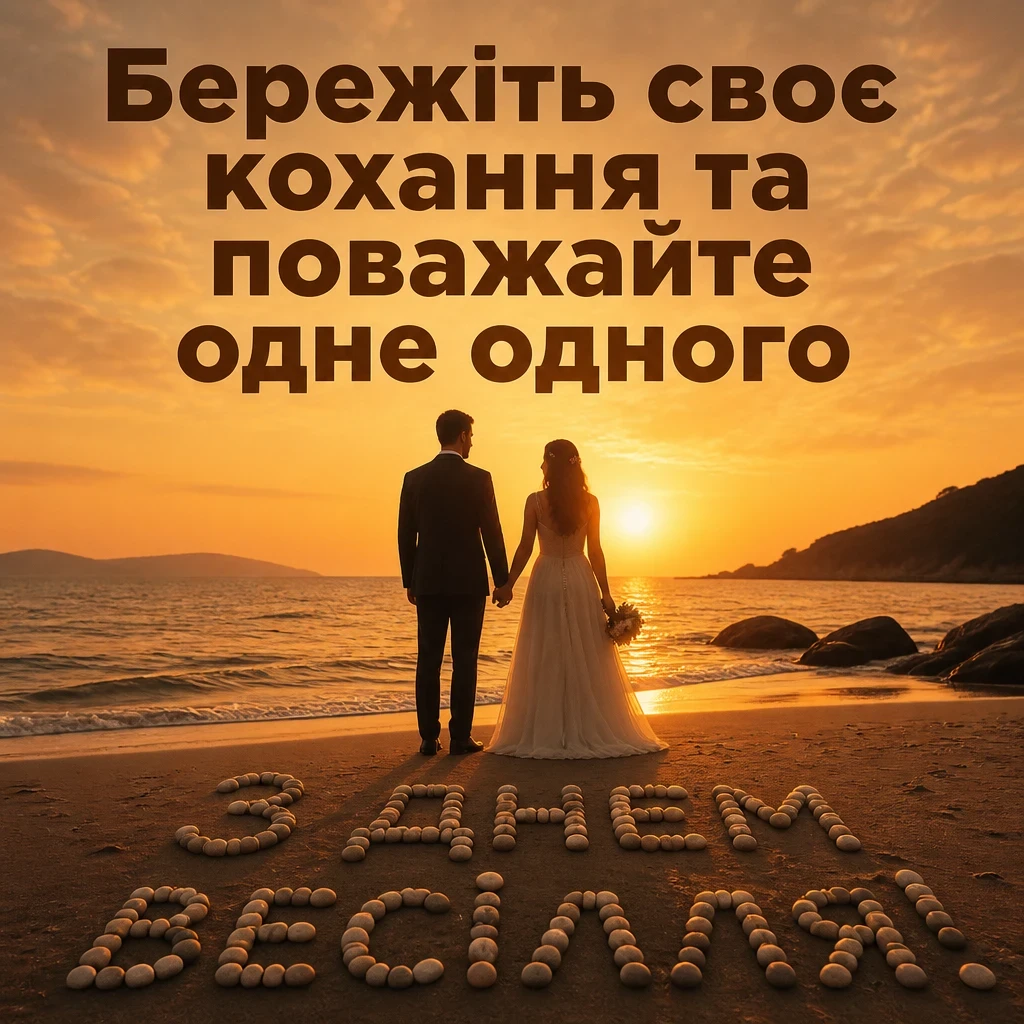 привітання з одруженням