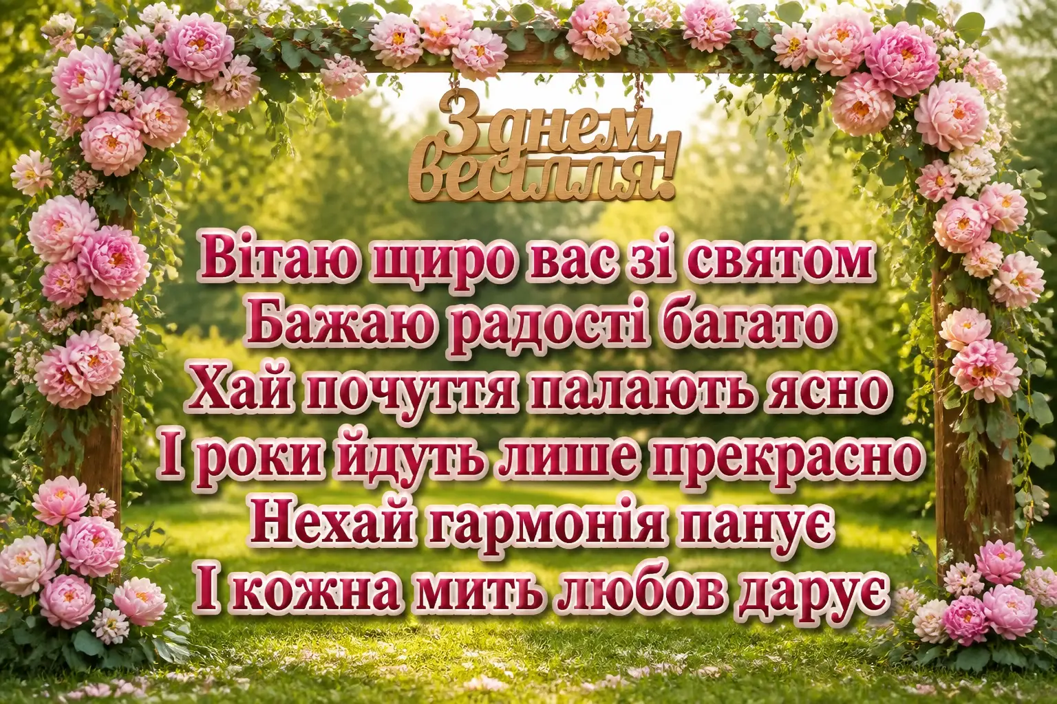 привітання з одруженням