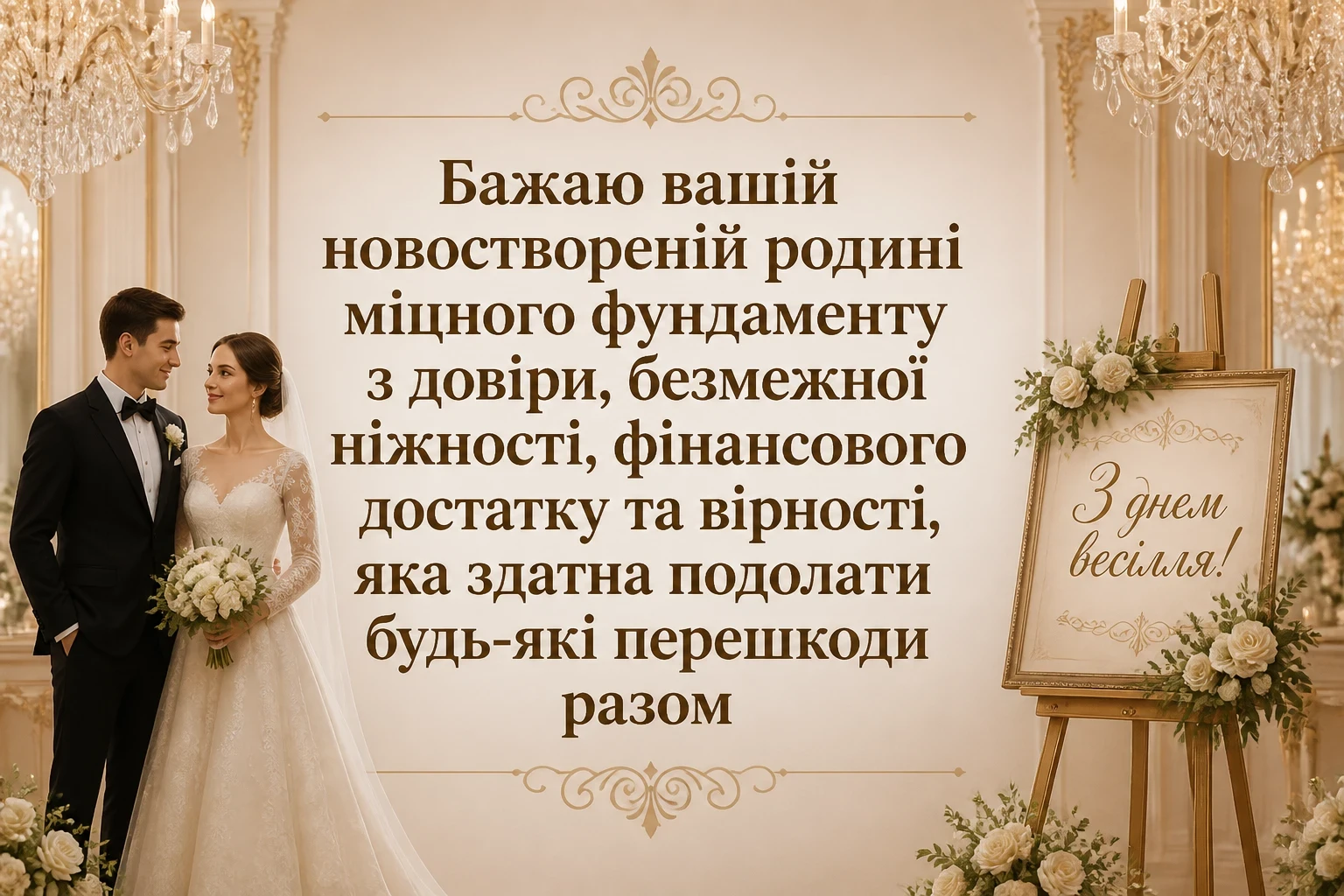 привітання з одруженням