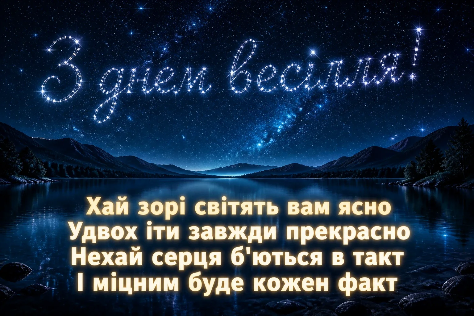 привітання з одруженням