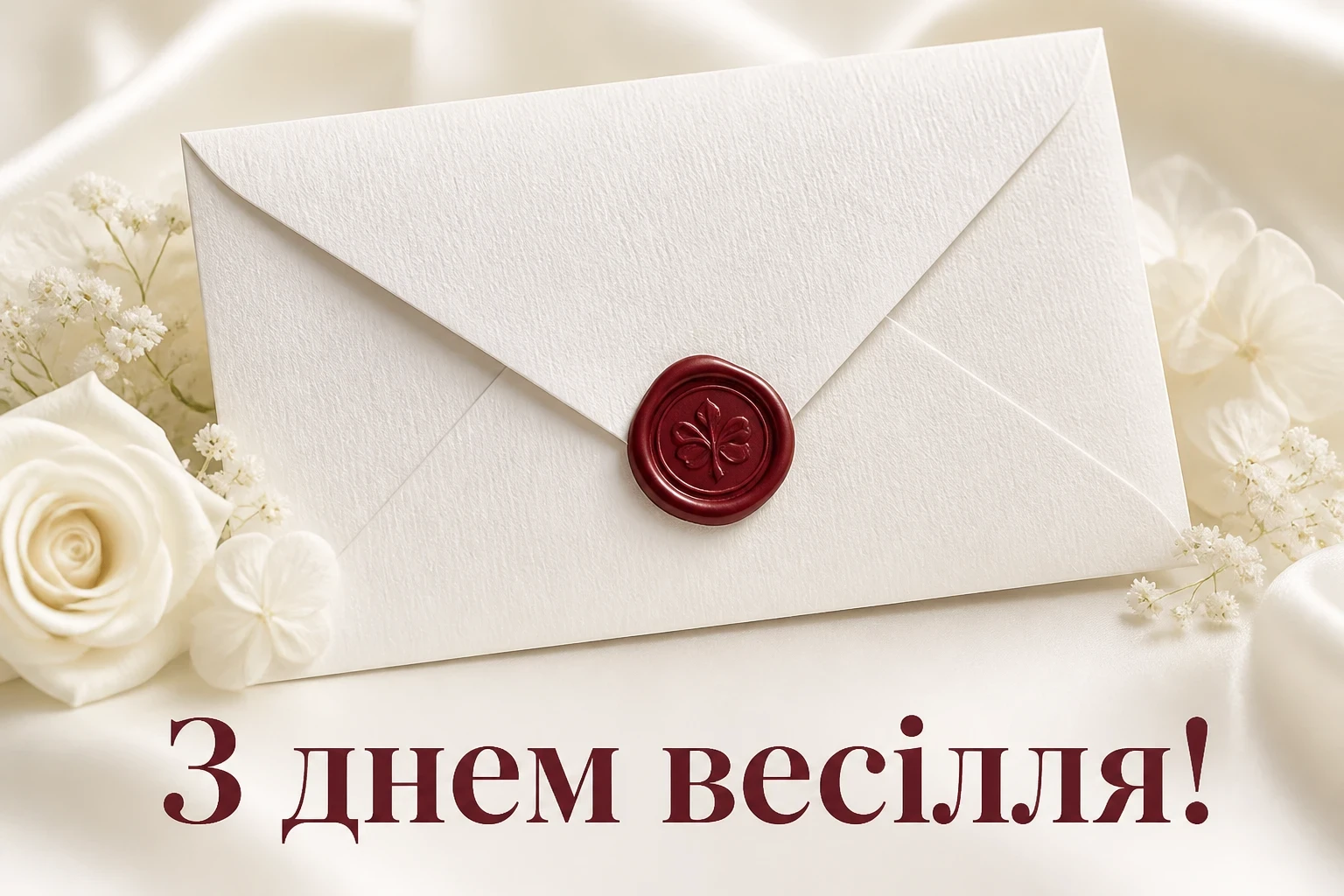 привітання з одруженням
