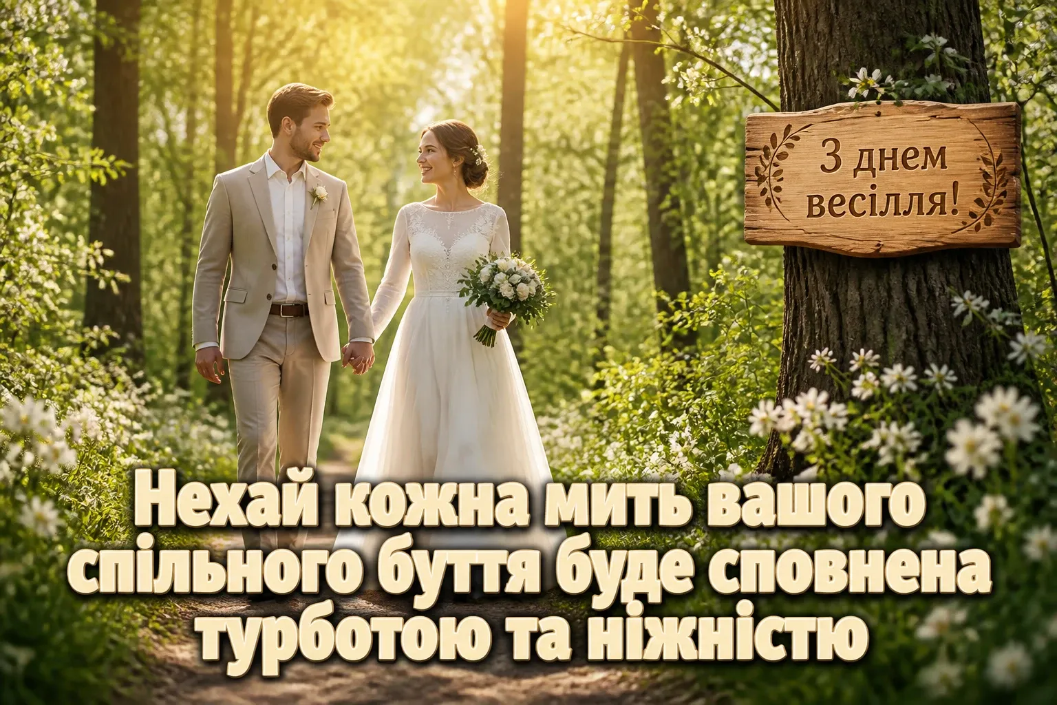 привітання з одруженням