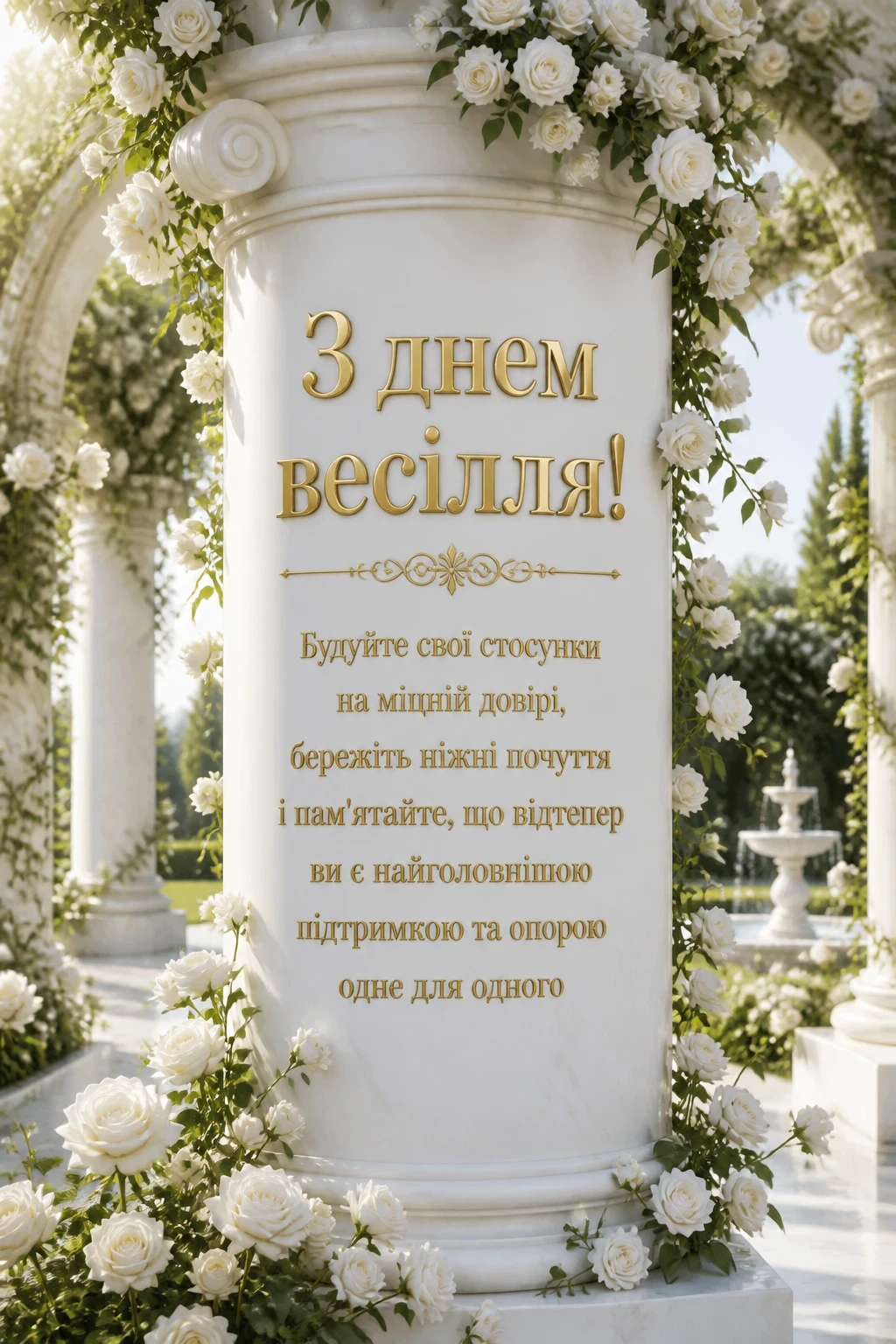 привітання з одруженням
