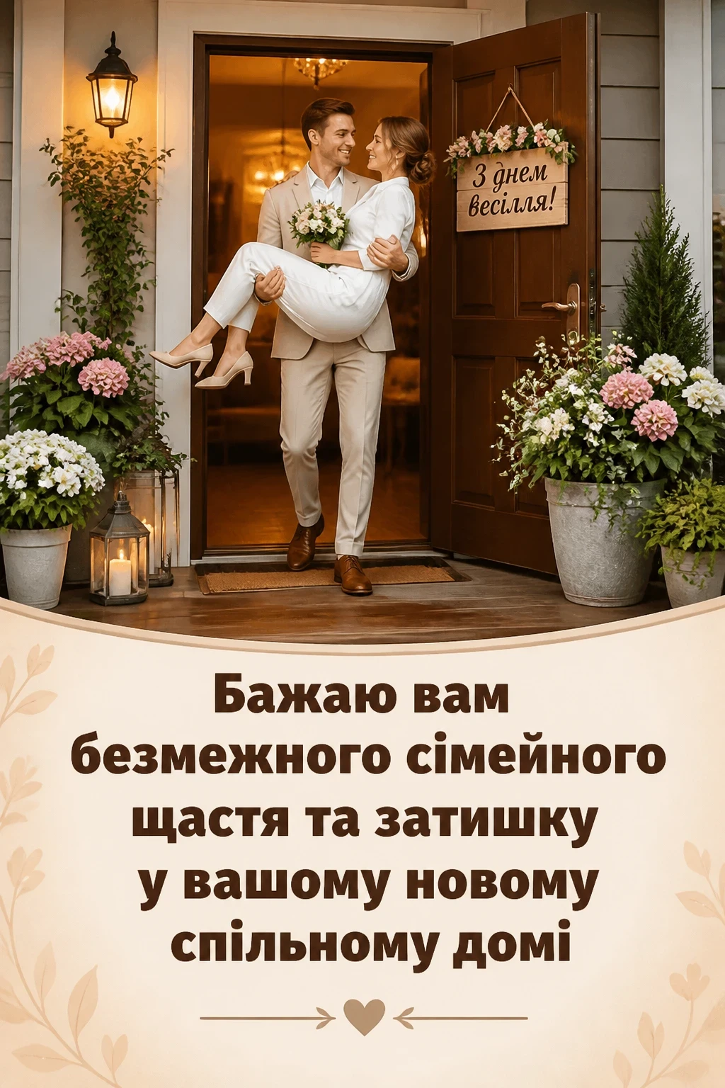 привітання з одруженням