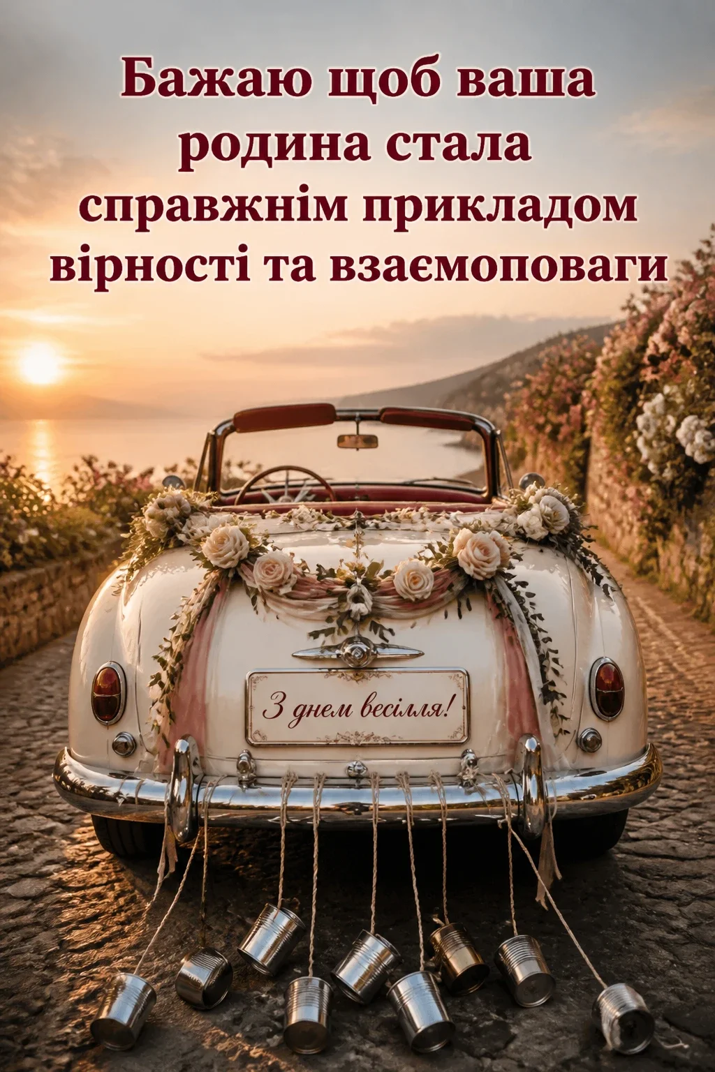 привітання з одруженням