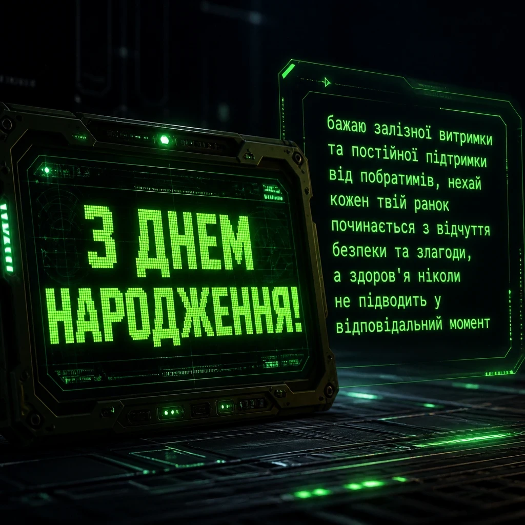 привітання з днем народження військового