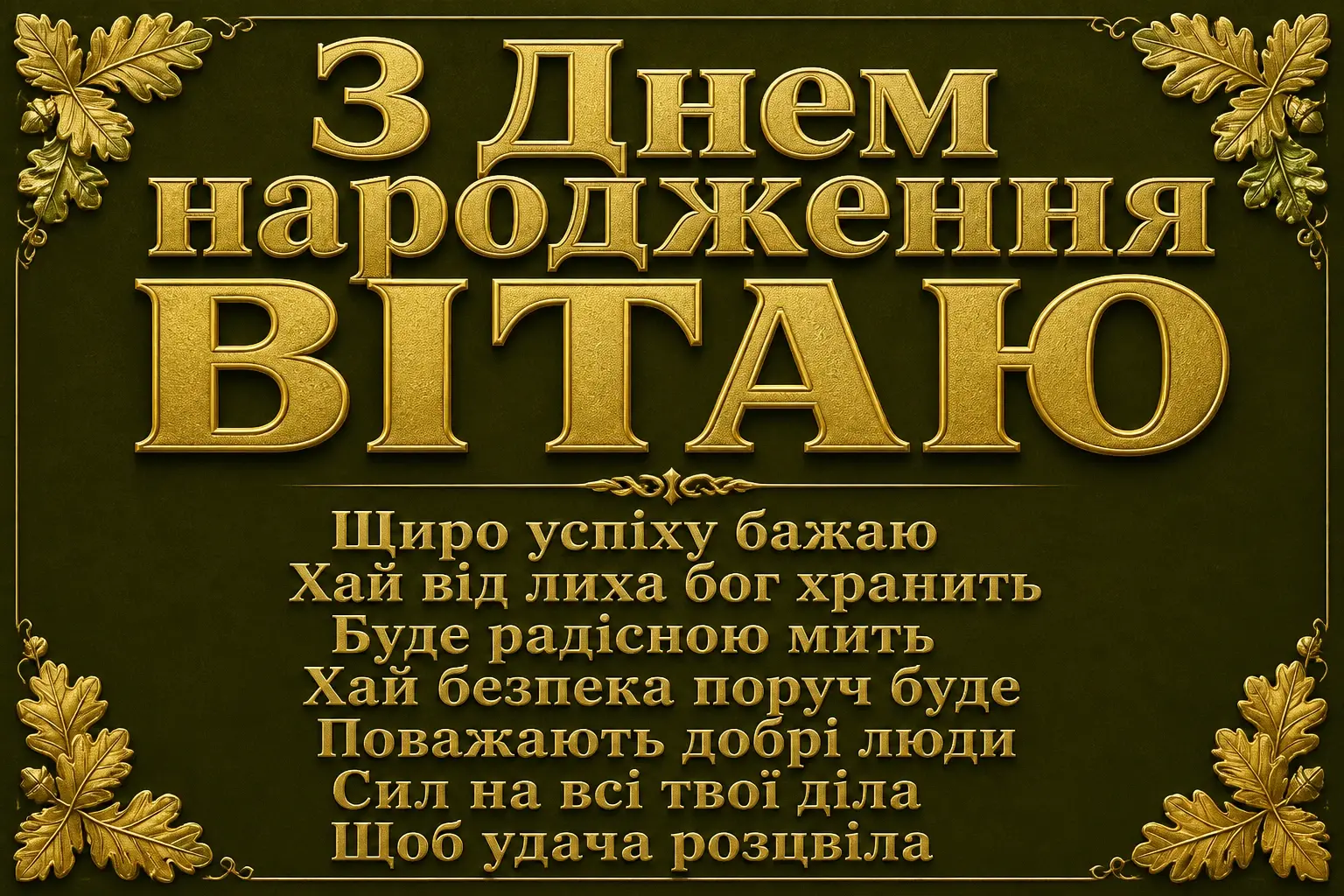 привітання з днем народження військового